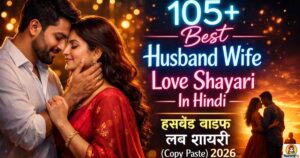 105+Best Husband Wife Love Shayari In Hindi|हसबैंड वाइफ लव शायरी (Copy Paste) 2026