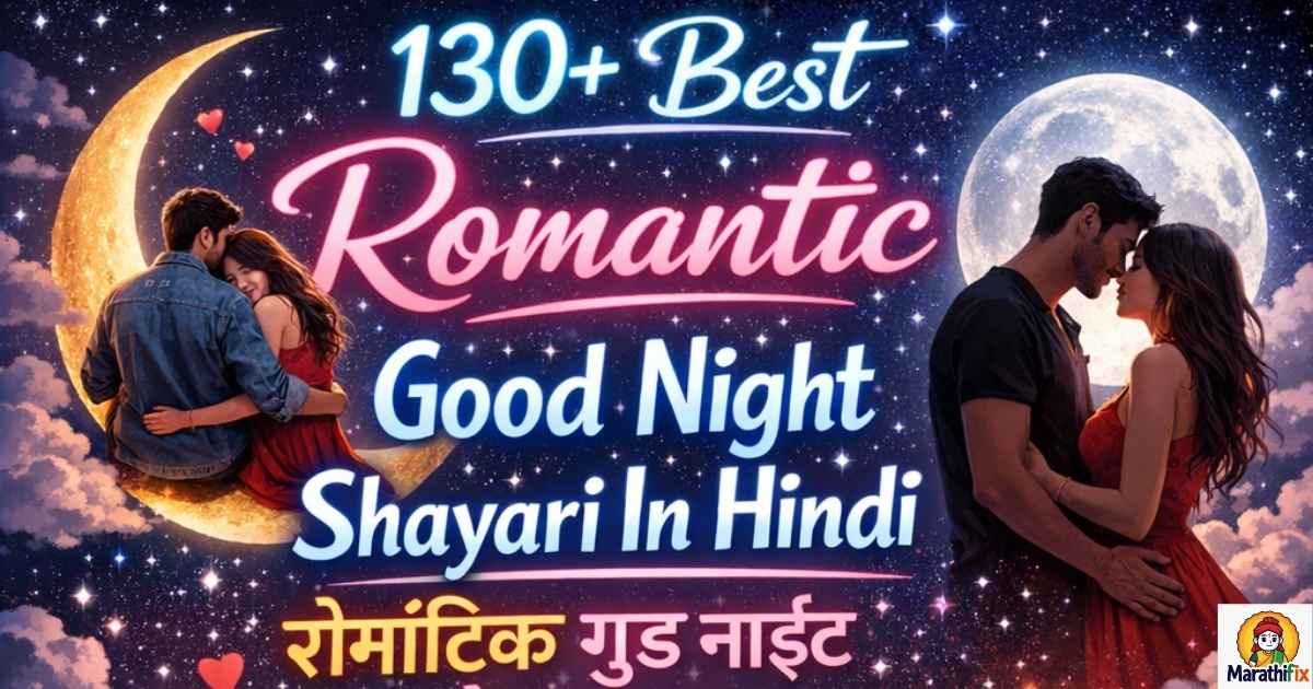 130+Best Romantic Good Night Shayari In Hindi|रोमांटिक गुड नाईट स्टेटस 2026