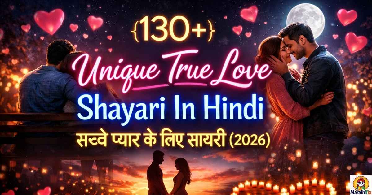 {130+}Unique True Love Shayari In Hindi|सच्चे प्यार के लिए शायरी(2026)