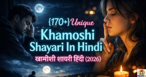 {170+}Unique Khamoshi Shayari In Hindi|खामोशी शायरी हिंदी (2026)