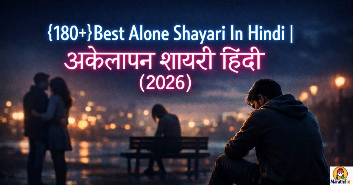 {180+}Best Alone Shayari In Hindi| अकेलापन शायरी हिंदी (2026)