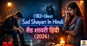{182+}Best Sad Shayari In Hindi|सैड शायरी हिंदी (2026)