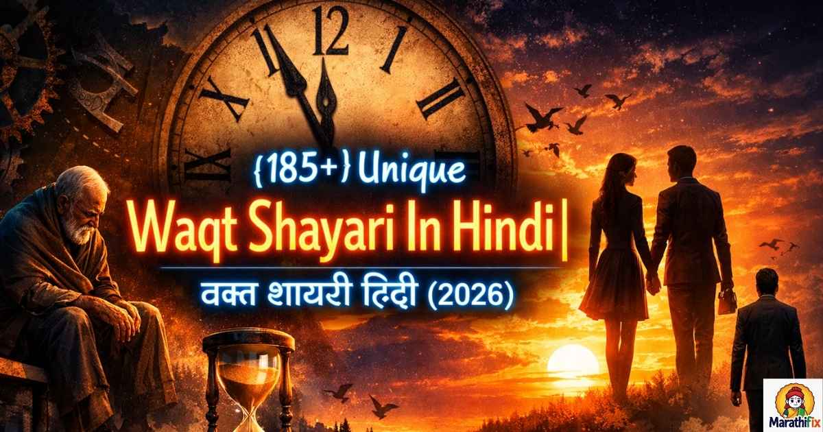 {185+}Unique Waqt Shayari In Hindi| वक्त शायरी हिंदी (2026)
