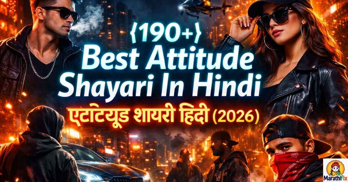{190+}Best Attitude Shayari In Hindi| एटीट्यूड शायरी हिंदी (2026)