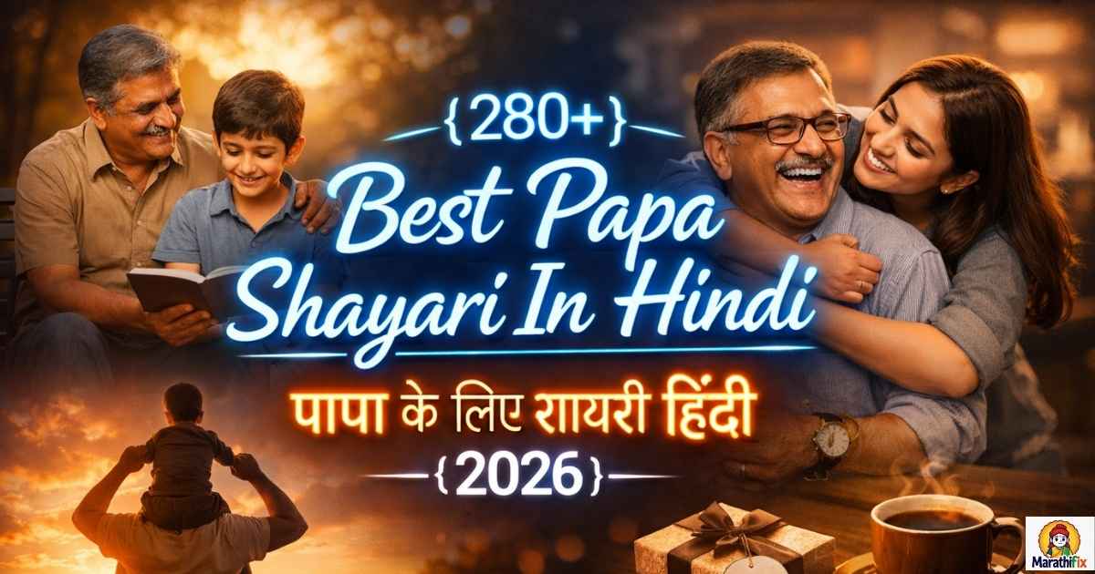 {280+}Best Papa Shayari In Hindi|पापा के लिए शायरी हिंदी {2026}