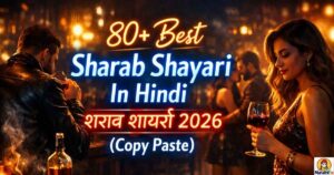 80+ Best Sharab Shayari In Hindi|शराब शायरी 2026 (Copy Paste)