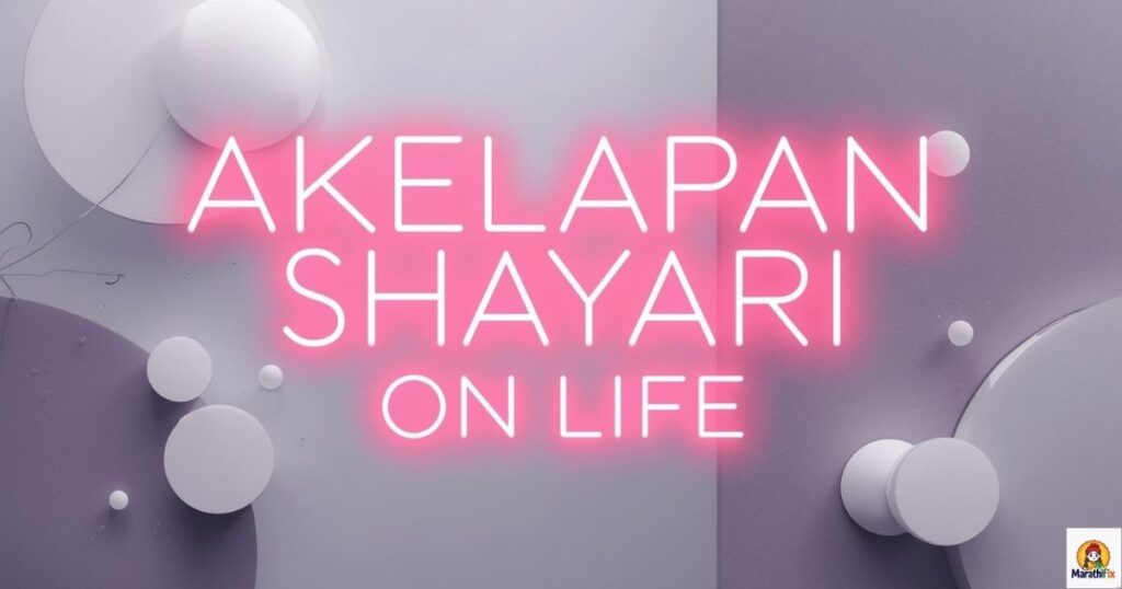 Akelapan Shayari on Life