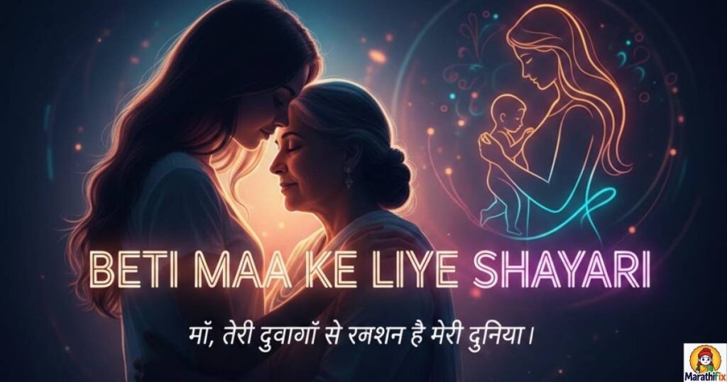 beti maa ke liye shayari