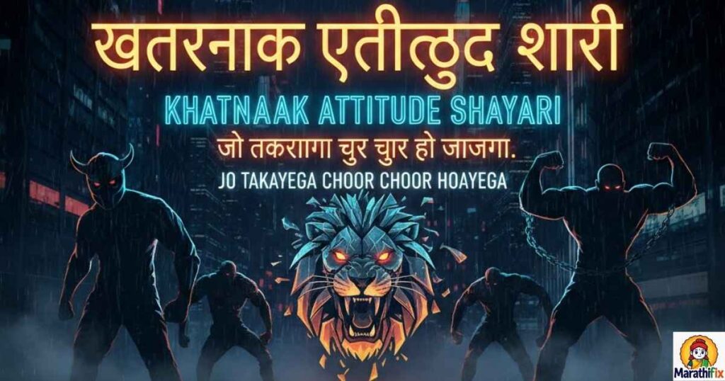 Khatarnak Attitude Shayari In Hindi