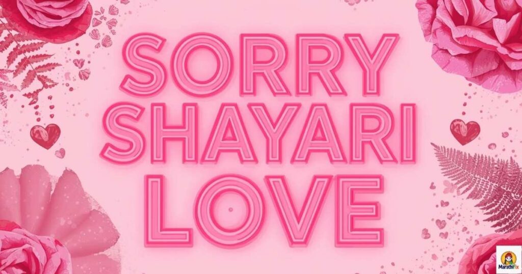 Sorry Shayari for Love