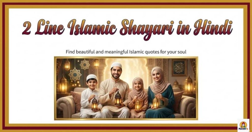 2 Line Islamic Shayari in Hindi