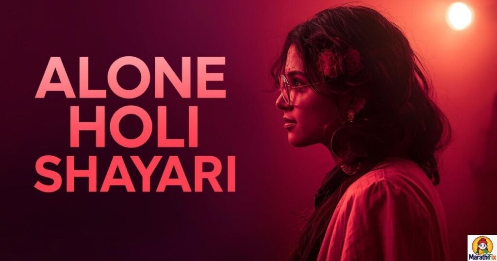 Alone Holi Shayari