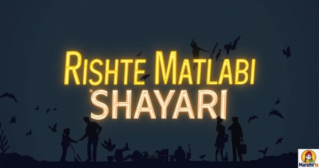 Rishte Matlabi Shayari