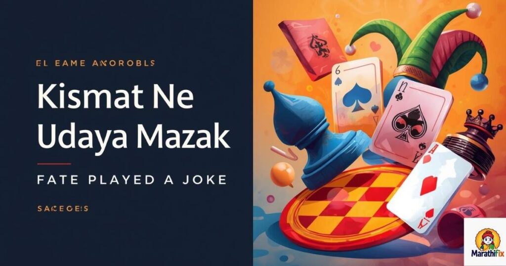 किस्मत ने उड़ाया मज़ाक शायरी