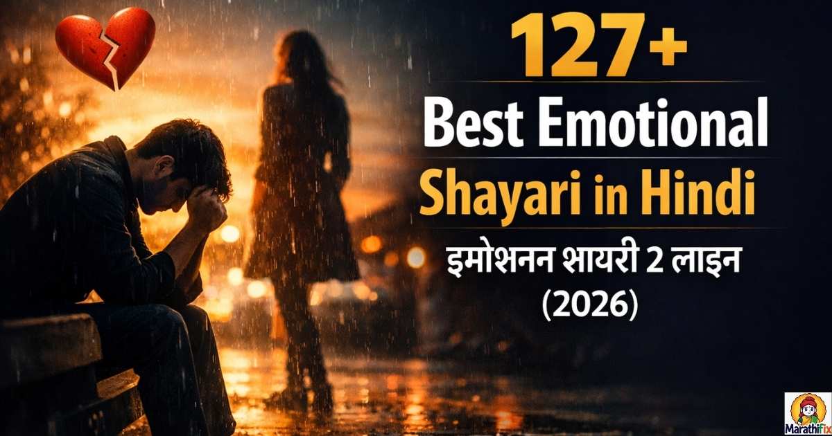 127+ Best Emotional Shayari in Hindi | इमोशनल शायरी 2 लाइन (2026)