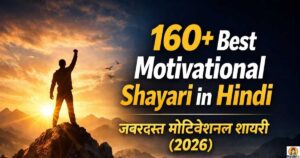 160+ Best Motivational Shayari in Hindi | जबरदस्त मोटिवेशनल शायरी (2026)