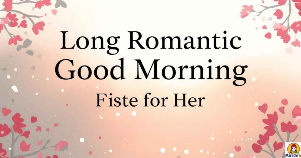 Long Romantic Good Morning Messages for Her