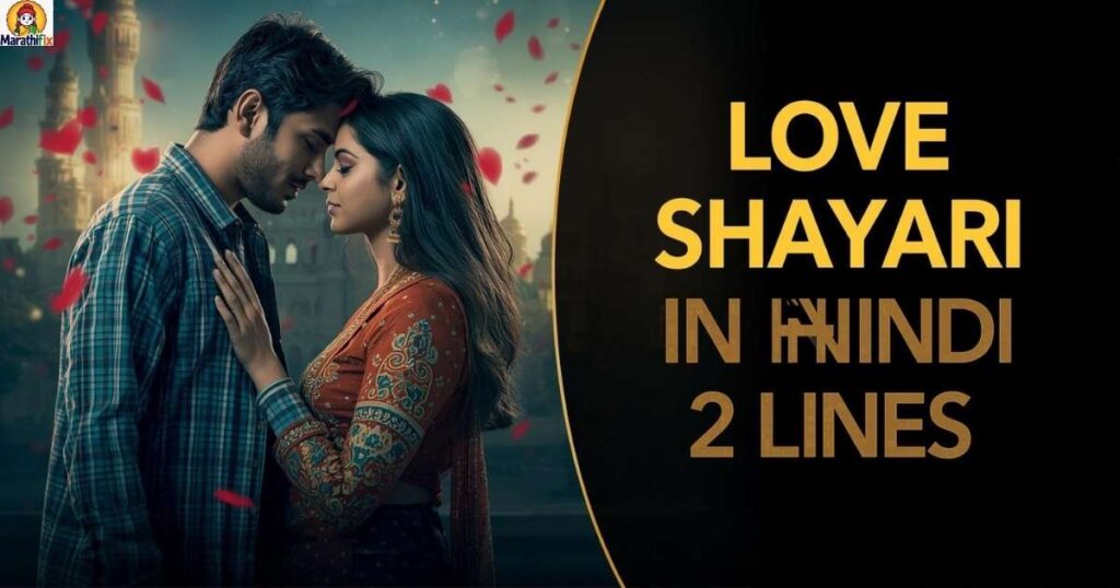 Love Shayari in Hindi (2 Lines)