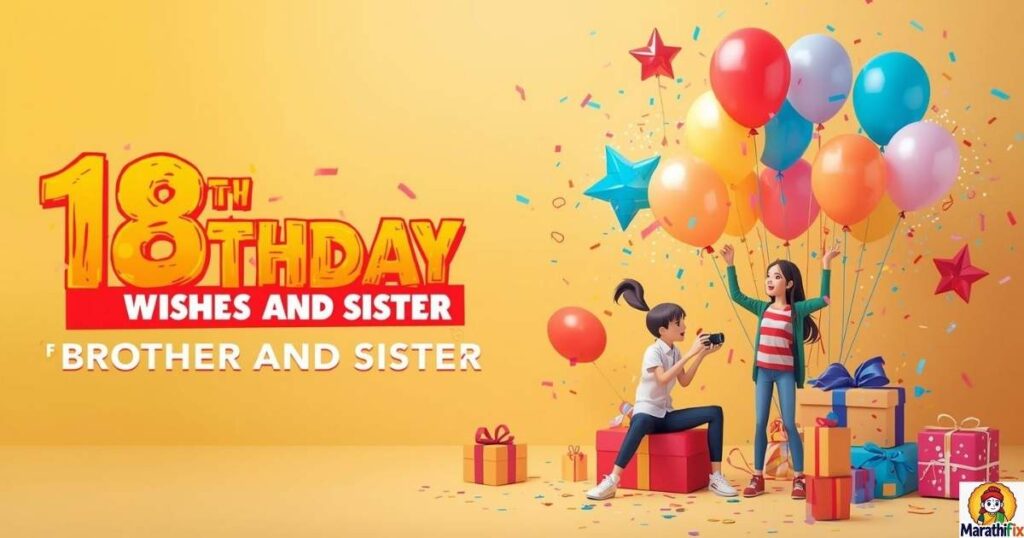18th Birthday Wishes for Brother and Sister