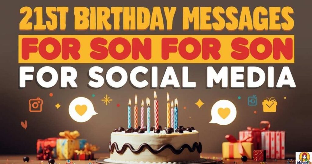 21st Birthday Messages for Son from Mother for Social Media