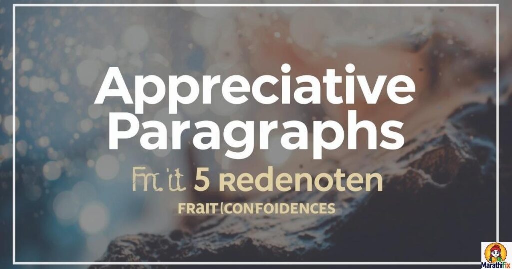 Appreciative Paragraphs That Boost Their Confidence