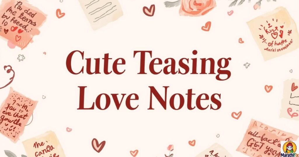 Cute Teasing Love Notes