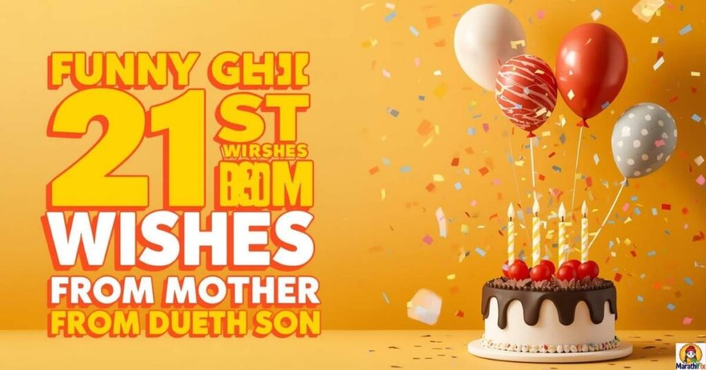 Funny 21st Birthday Wishes for Son from Mother