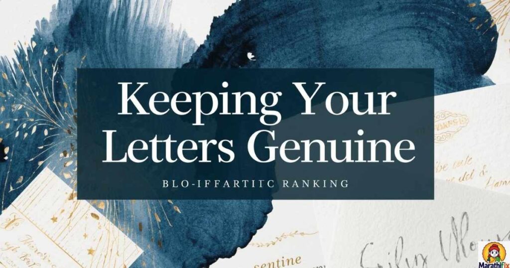 Keeping Your Letters Genuine