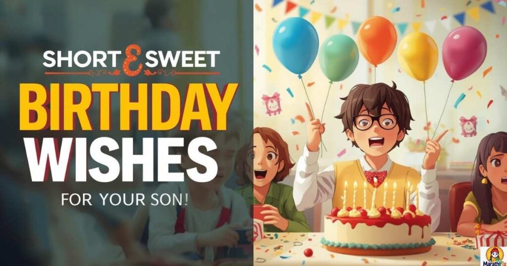 Short and Sweet Birthday Wishes for Your Son