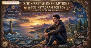300+ Best Alone Captions for Instagram for Boy with Deep Meaning