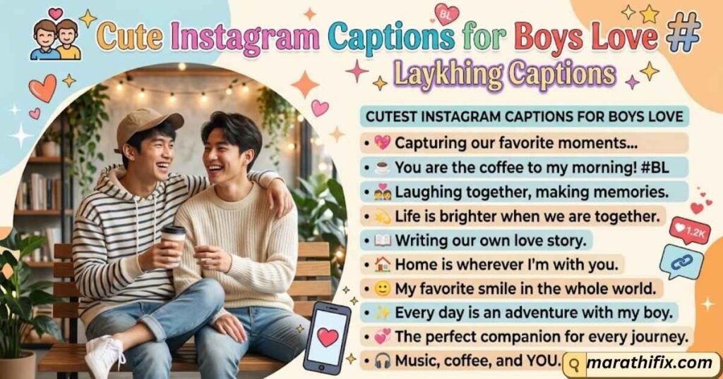 Cute Instagram Captions for Boys Love