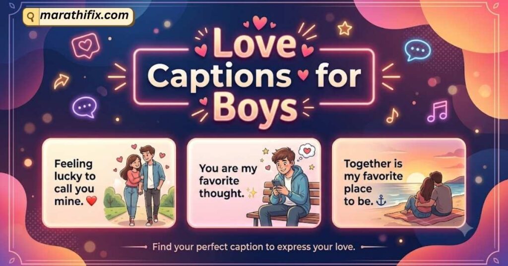 Love Captions for Boys