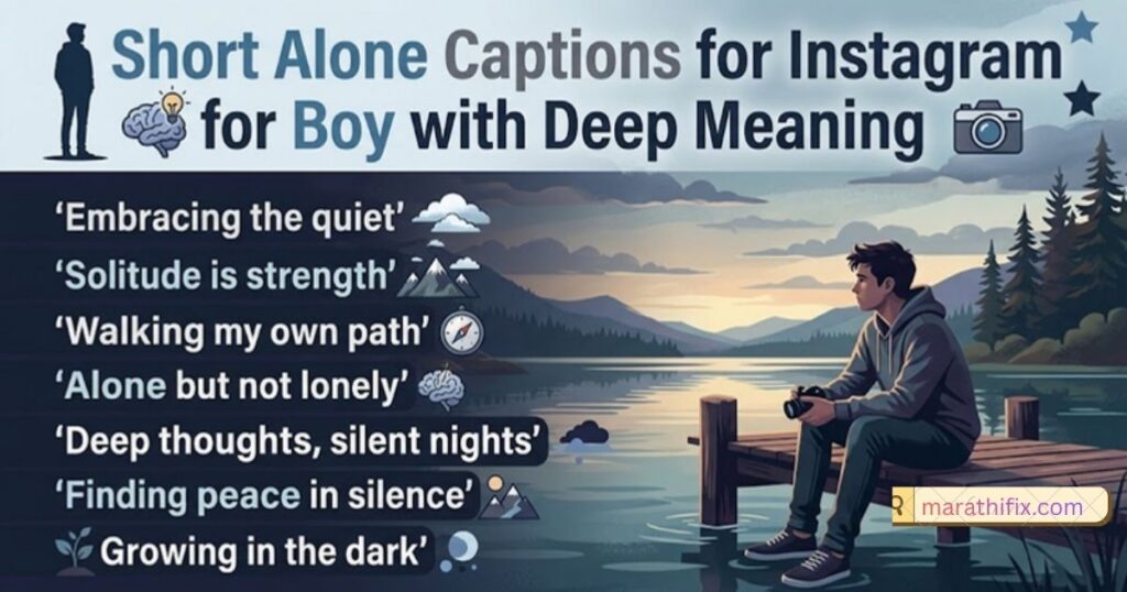 Short Alone Captions for Instagram for Boy