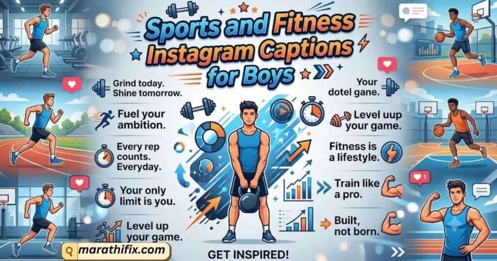 Sports and Fitness Instagram Captions for Boys 