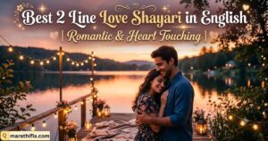 Best 2 Line Love Shayari in English | Romantic & Heart Touching