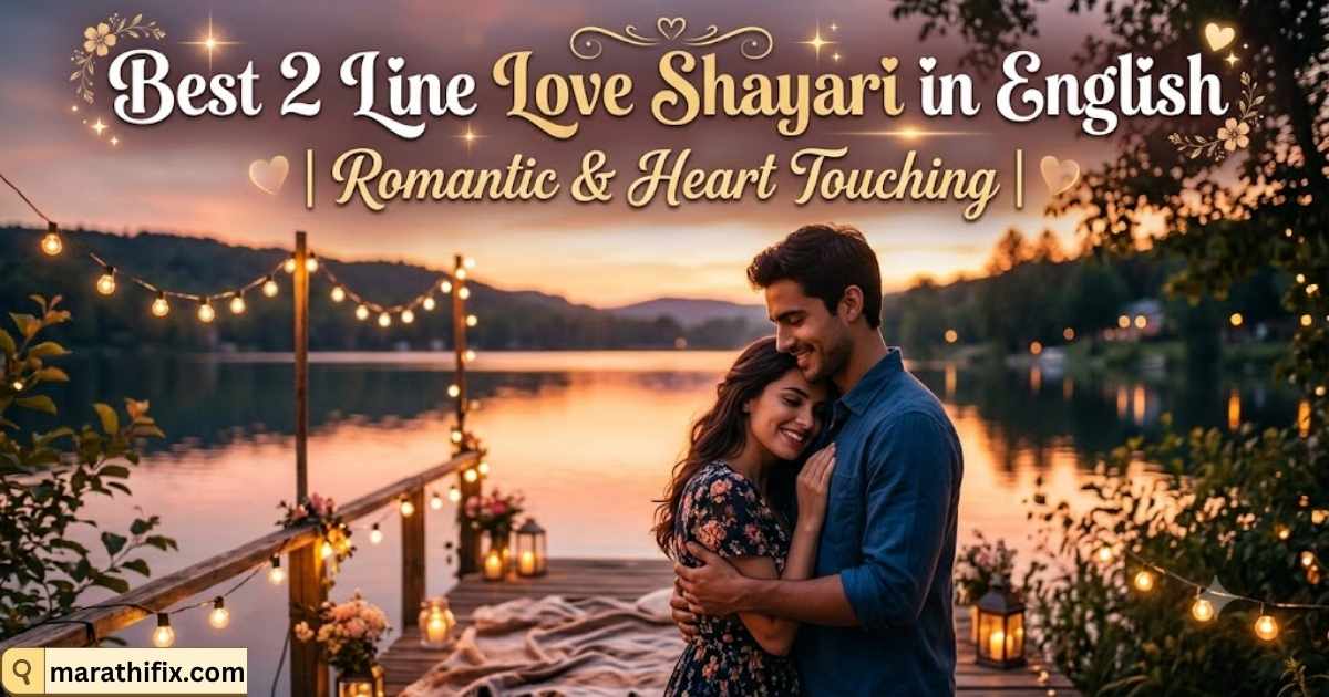 Best 2 Line Love Shayari in English | Romantic & Heart Touching