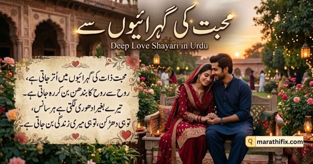 Deep Love Shayari in Urdu