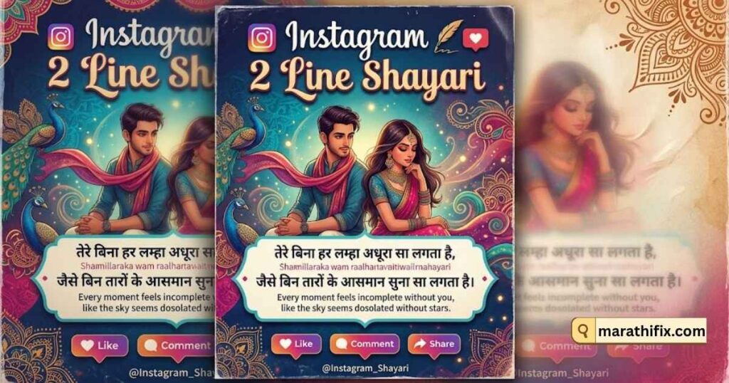Instagram 2 Line Shayari 
