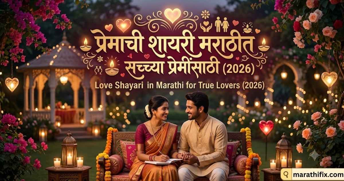 Love Shayari in Marathi for True Lovers (2026)